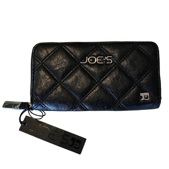 Joe's Jeans Black Diamond Quilted Wallet NWT - Picture 1 of 7